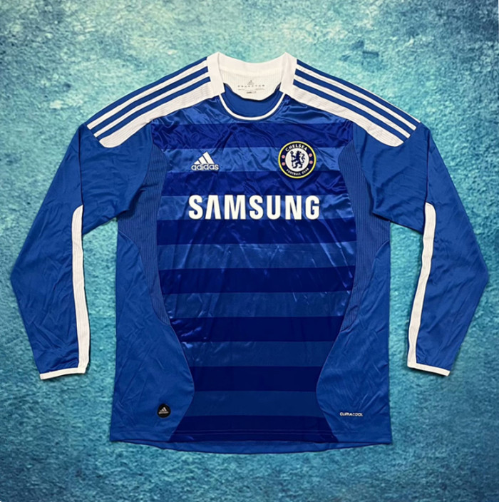 2011-2012 Chelsea Home Retro Long Sleeve Soccer Jersey
