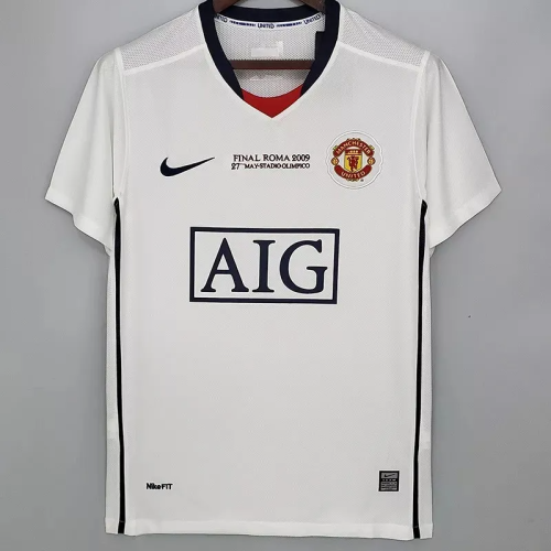 2008-2009 Manchester United Away Retro Soccer Jersey(带决赛字)