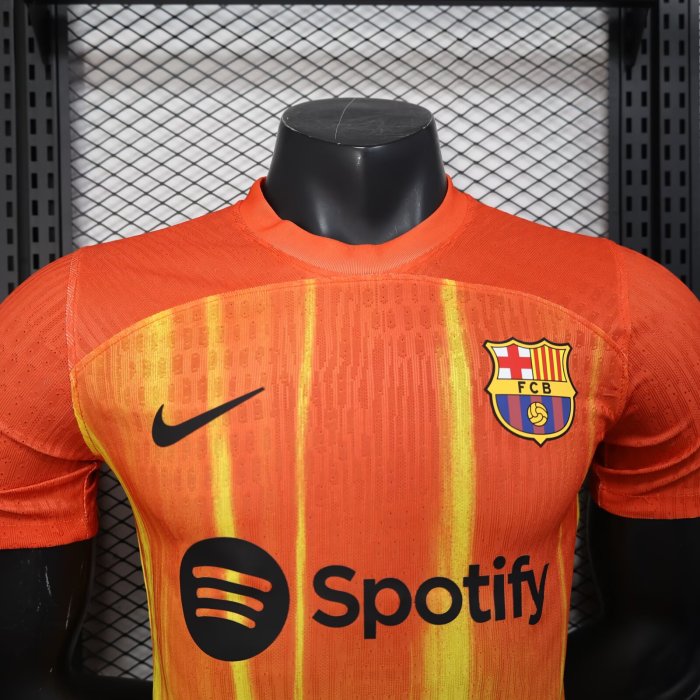 25-26 Barcelona Orange Special Edition Player Version Training Shirts