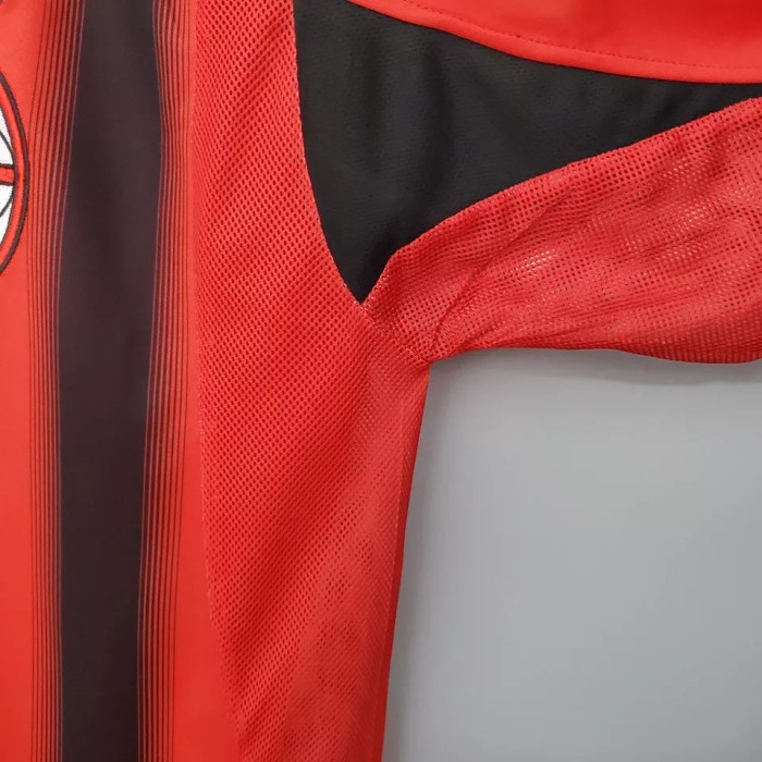 2004-2005 AC Milan Home Retro Soccer Jersey