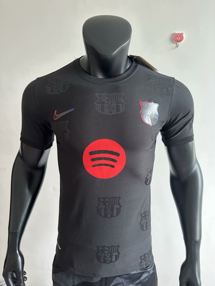 25-26 Barcelona Black Special Edition Player Version Training Shirts