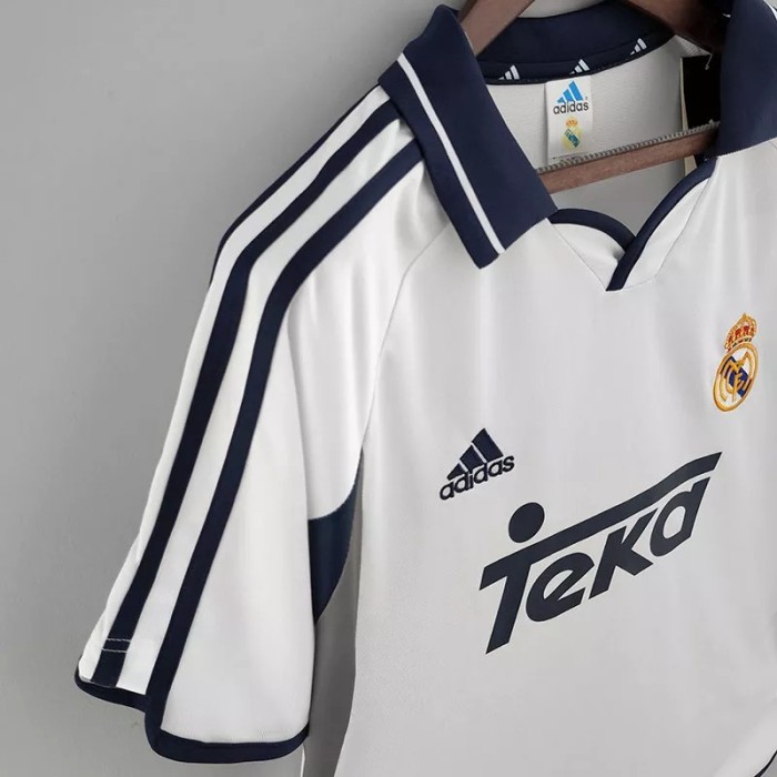 2000-2001 Real Madrid Home Retro Soccer Jersey