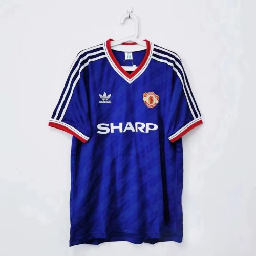 1986-1988 Manchester United Away Retro Soccer Jersey