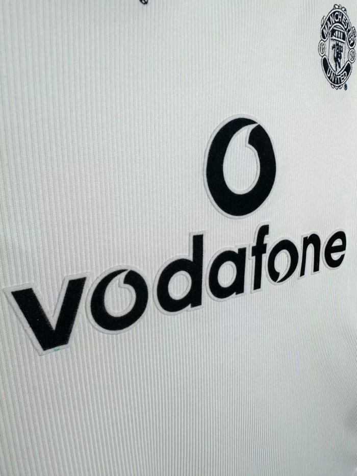 2000-2001 Manchester United  Away Long sleeves Retro Soccer Jersey