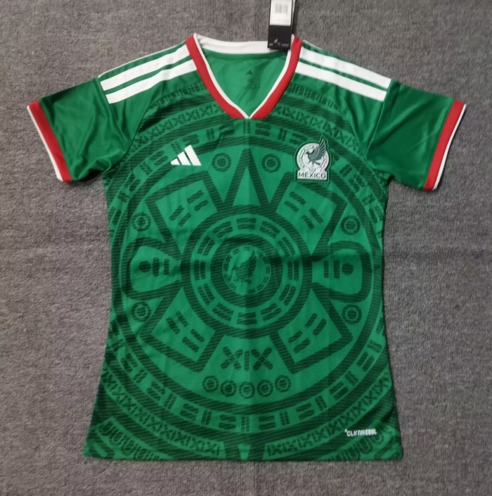 25-26 Mexico Home Women Fans Soccer Jersey 1:1 Thai Quality（女）