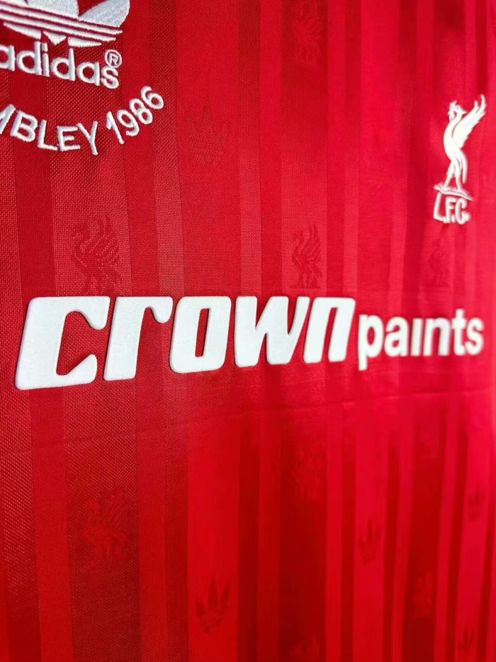 1986-1987 Liverpool Home Retro Soccer Jersey