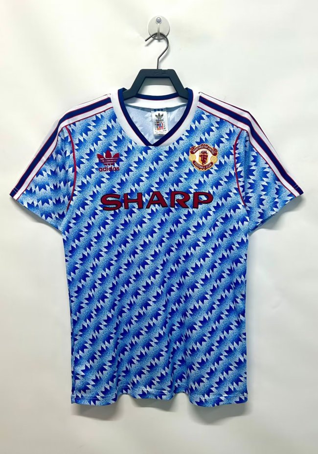 1990-1992 Manchester United Away Retro Soccer Jersey