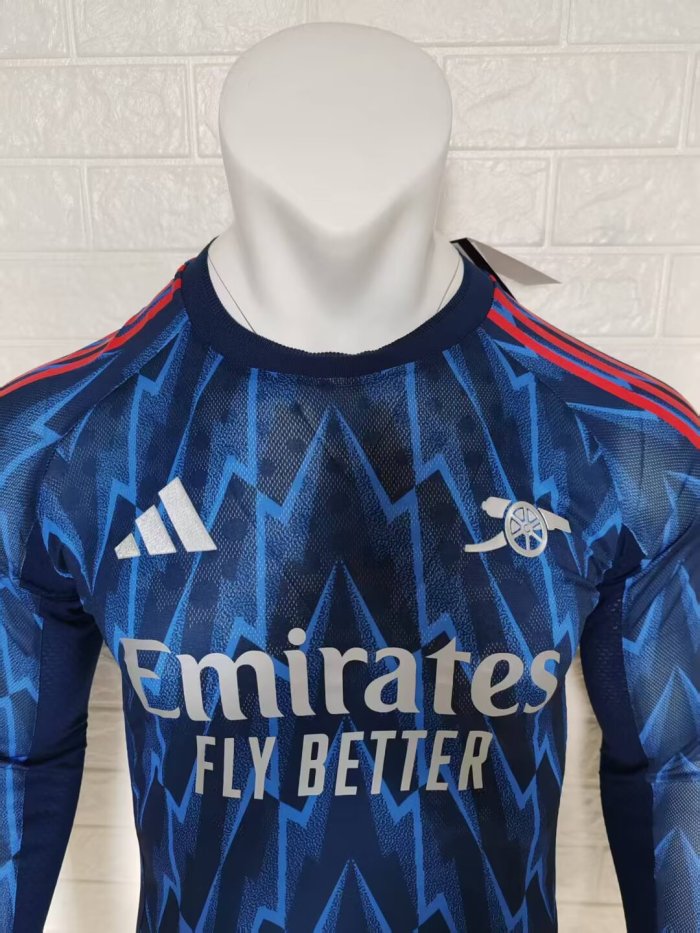 25-26 Arsenal Away Long Sleeve Player Version Soccer Jersey (长袖球员)