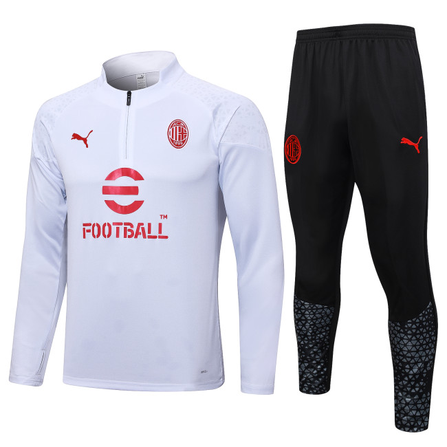 23-24 AC Milan High Quality Half Pull Tracksuit