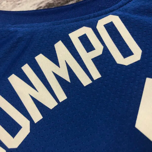 22-23 BUCKS ANTETOKOUNMPO #34 Blue City Edition Top Quality Hot Pressing NBA Jersey