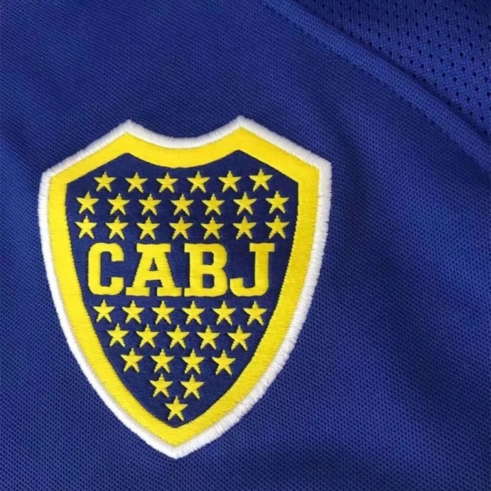2003-2004 Boca Juniors Home Long Sleeve Retro Soccer Jersey