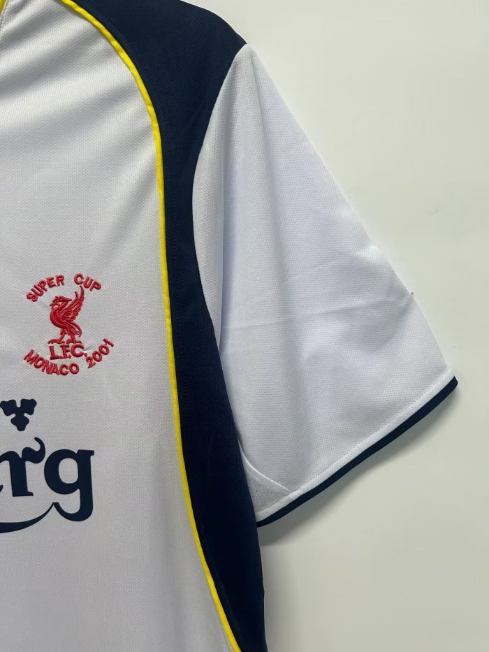 2001-2002 Liverpool Away Retro Soccer Jersey