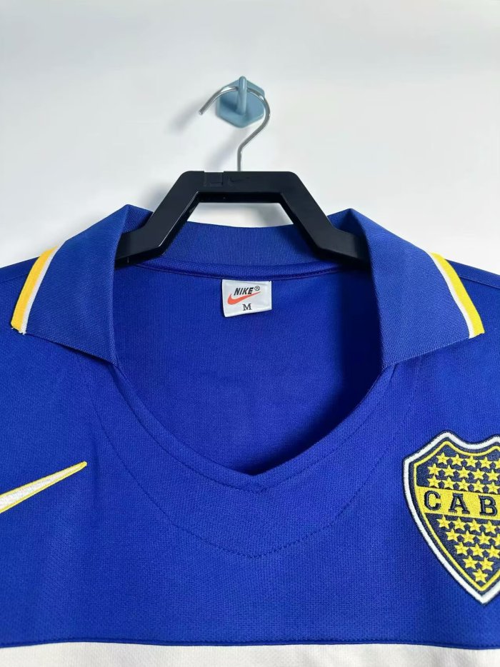1996-1997 Boca Juniors Home Long Sleeve Retro Soccer Jersey