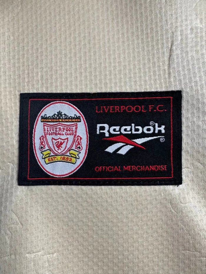 1996-1997 Liverpool Away Long Sleeve Retro Soccer Jersey