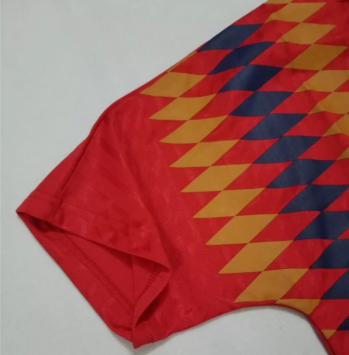 1994 Spain Home Red Retro Soccer Jersey
