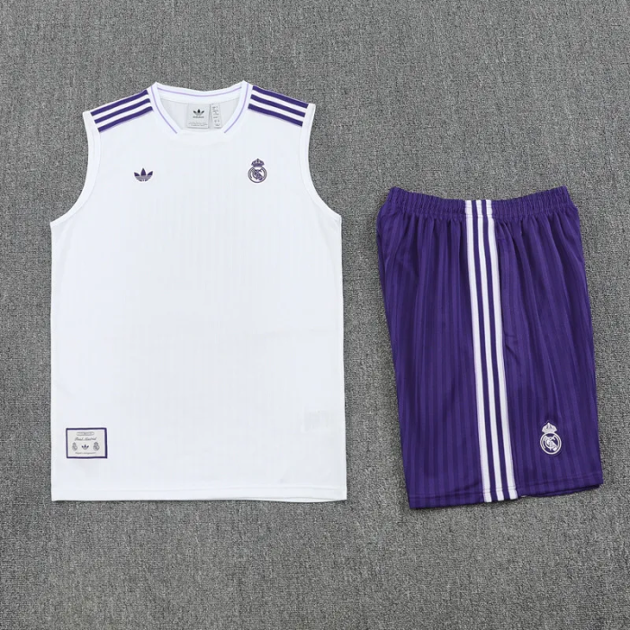 25-26 Real Madrid High Quality Tank Top And Shorts Suit