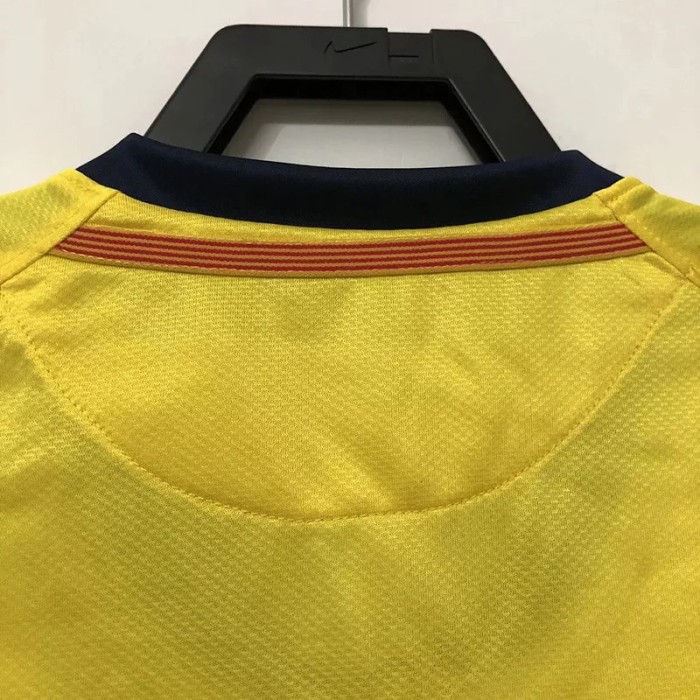 2008-2009 Barcelona Yellow Retro Soccer Jersey