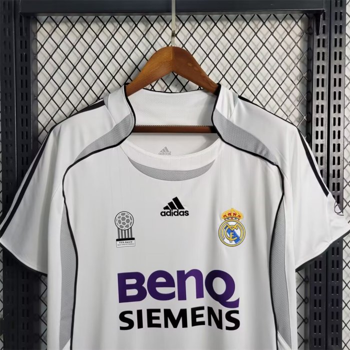 2006-2007 Real Madrid Home Retro Soccer Jersey