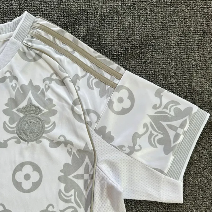 25-26 RMA Silver Grey Special Edition Fans Training Shirts 1:1 Thai Quality