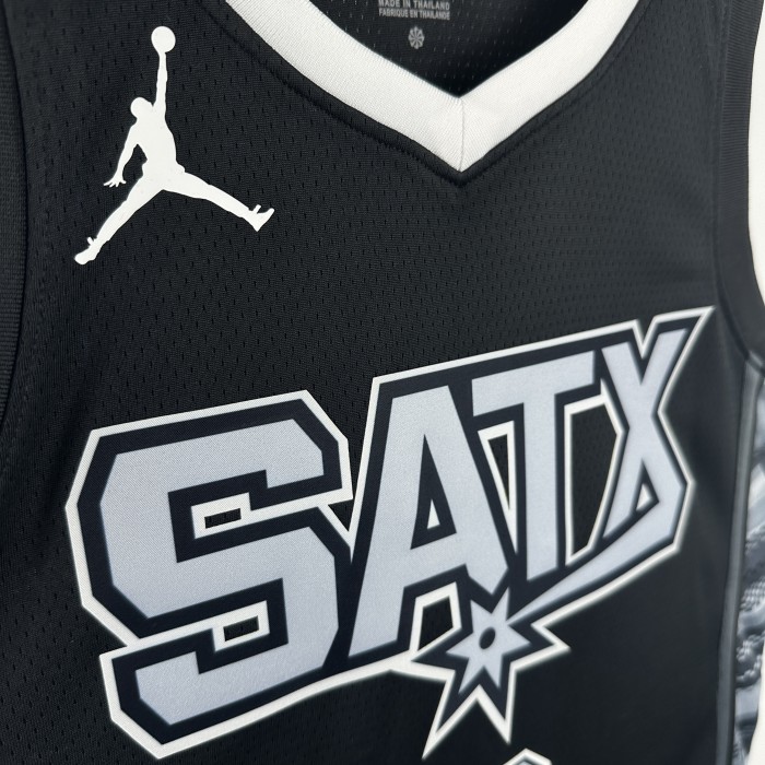 24-25 SA Spurs  Top Quality Hot Pressing NBA Jersey
