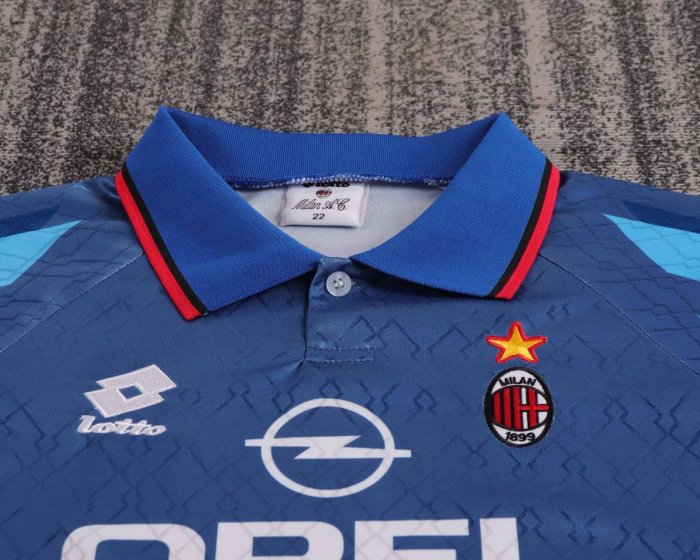 1995-1996 AC Milan Away Retro Kids Soccer Jersey