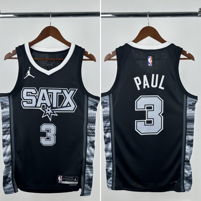 24-25 SA Spurs  Top Quality Hot Pressing NBA Jersey