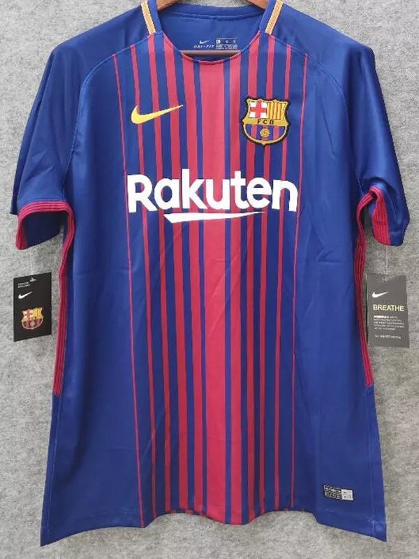 2017-2018 Barcelona Home Retro Soccer Jersey