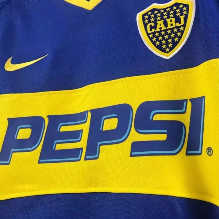 2003-2004 Boca Juniors Home Retro Soccer Jersey