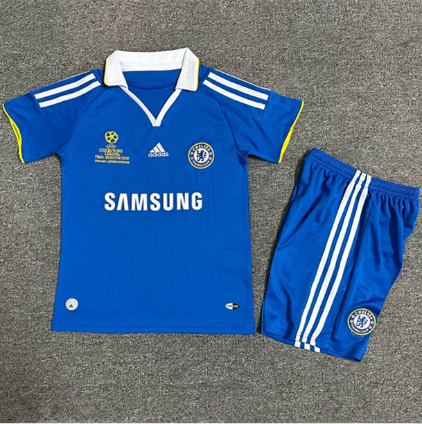 2008-2009 Chelsea Home Retro Kids Soccer Jersey