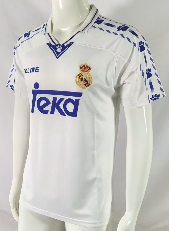 1996-1997 Real Madrid Home Retro Soccer Jersey