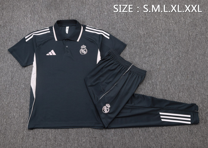 25-26 Real Madrid High Quality Polo Tracksuit