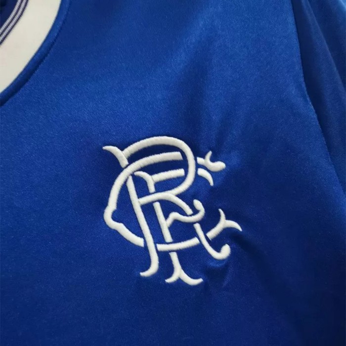 1984-1987 Rangers Home Retro Soccer Jersey