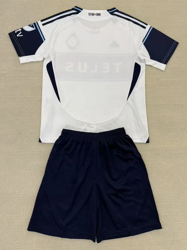 25-26 Vancouver Whitecaps Home Adult Suit (带章) 1:1 Thai Quality