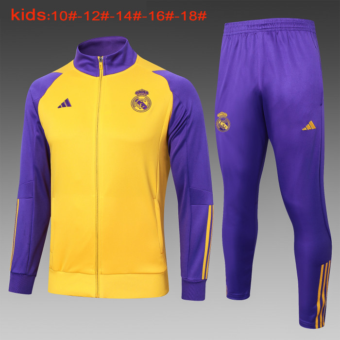 23-24 Real Madrid High Quality Kids Jacket Tracksuit