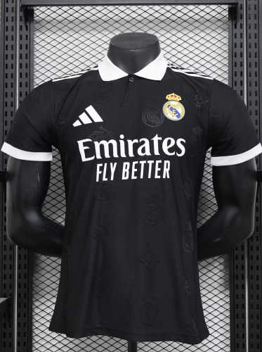 25-26 Real Madrid Black Special Edition Player Version Training Shirts