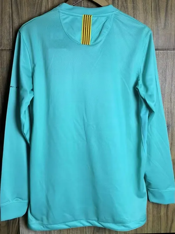 2010-2011 Barcelona Away Long Sleeve Retro Soccer Jersey (长袖)