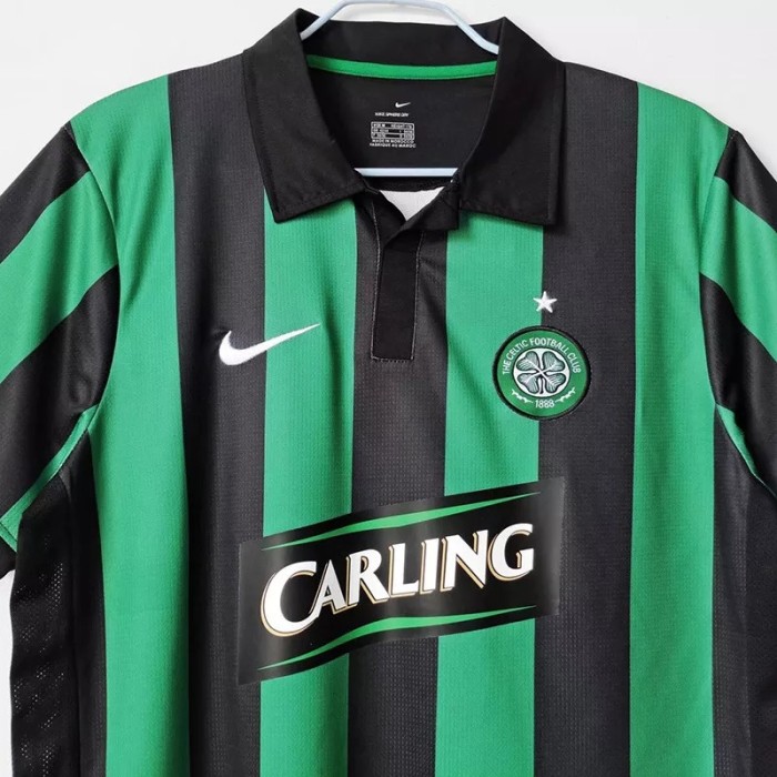 2005-2006 Celtic Away Green Retro Soccer Jersey