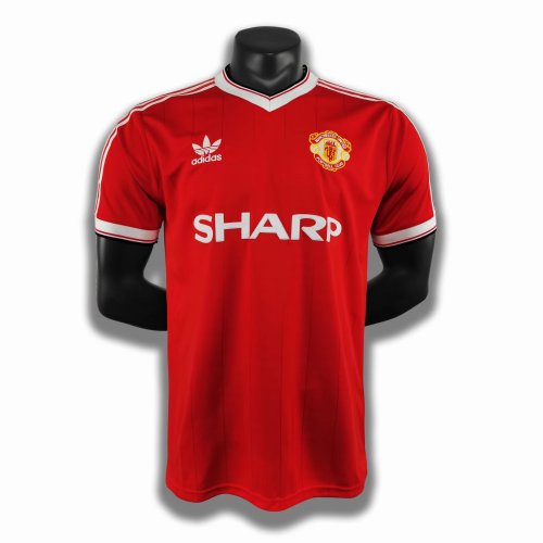 1984 Manchester United Home Retro Soccer Jersey