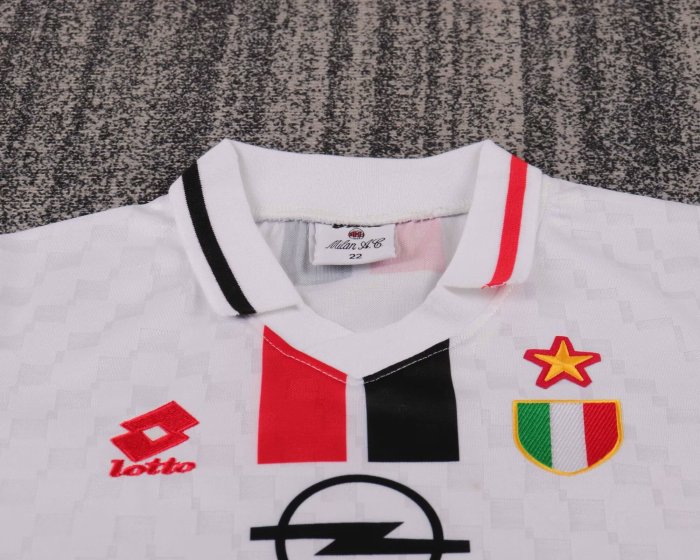 1996-1997 AC Milan Away Retro Kids Soccer Jersey