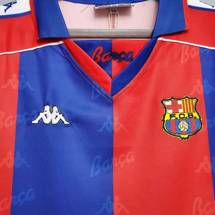 1992-1995 Barcelona Home Retro Soccer Jersey