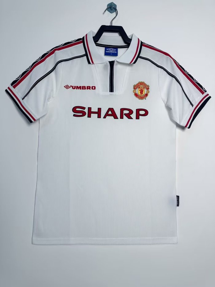 1998 Manchester United Commemorative edition Retro Soccer Jersey