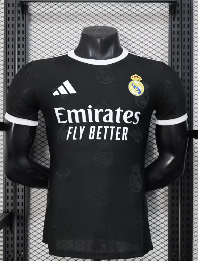 25-26 Real Madrid Black Special Edition Player Version Soccer Jersey