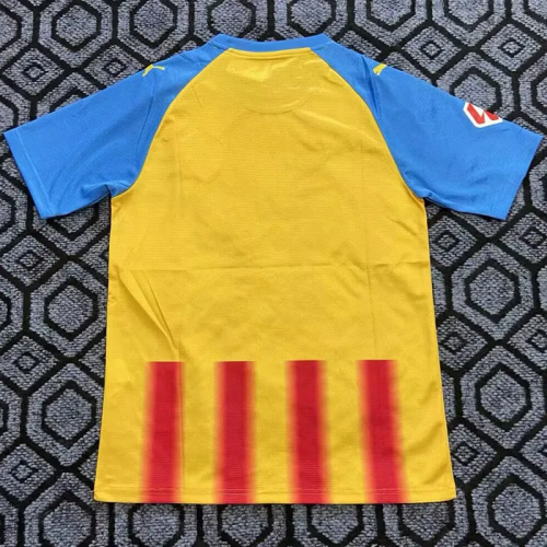 25-26 Valencia Yellow Fans Soccer Jersey