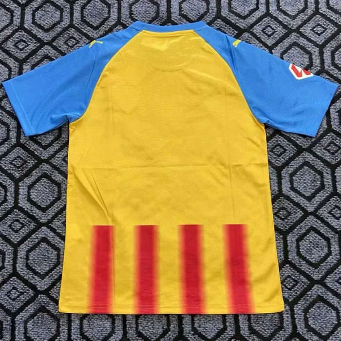 25-26 Valencia Yellow Fans Soccer Jersey