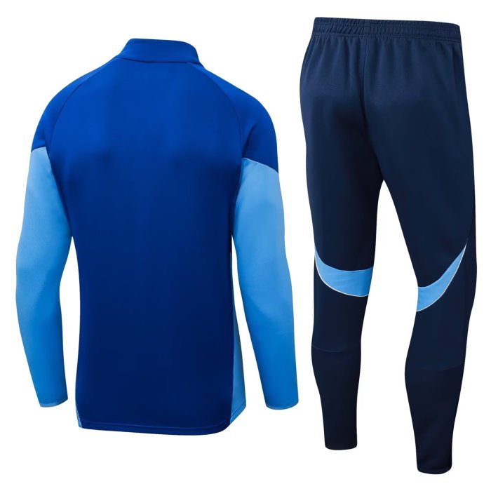 2025 AD Blue Half Pull Tracksuit