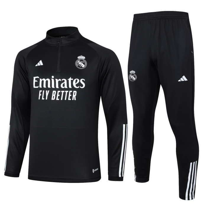 23-24 Real Madrid High Quality Half Pull Tracksuit
