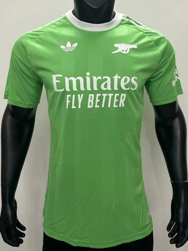 25-26 Arsenal Green Goalkeeper Player Version Soccer Jersey