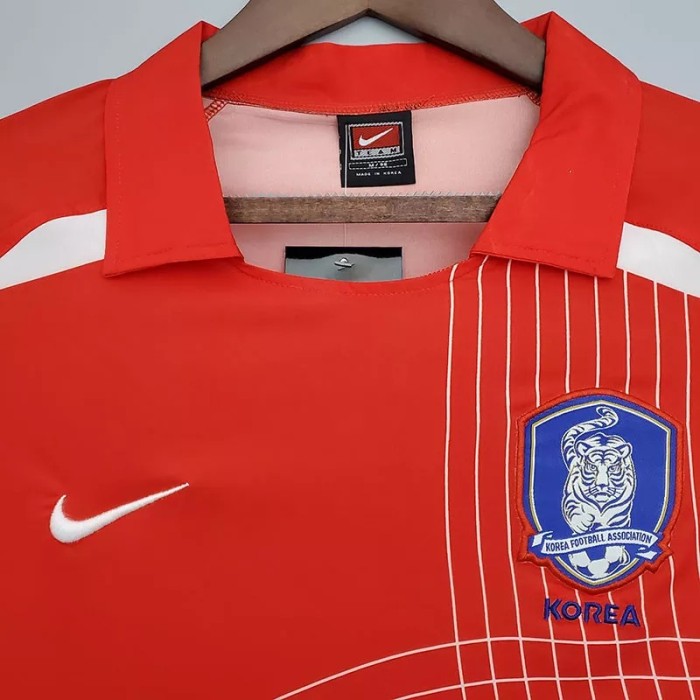 2002 Korea Home Retro Soccer Jersey