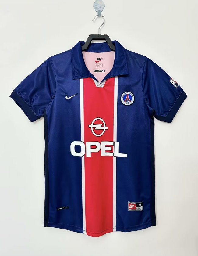 1998 Paris Saint-Germain Paris Home Upper Cyan Retro Soccer Jersey