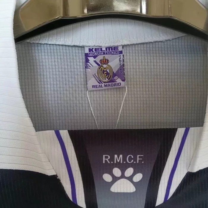 1997-1998 Real Madrid Third Black Retro Soccer Jersey